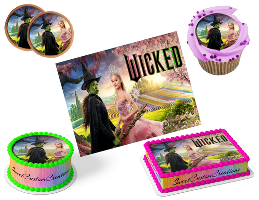 Wicked Edible Image Frosting Sheet #48 (80+ sizes)