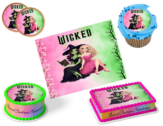 Wicked Edible Image Frosting Sheet #49 (80+ sizes)