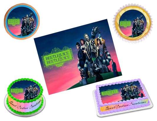 Beetlejuice Edible Image Frosting Sheet #4 (80+ sizes)