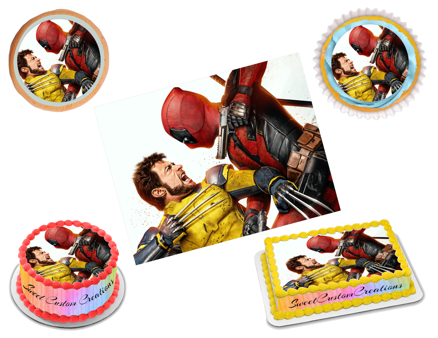 Deadpool and Wolverine Edible Image Frosting Sheet #4 (80+ sizes)