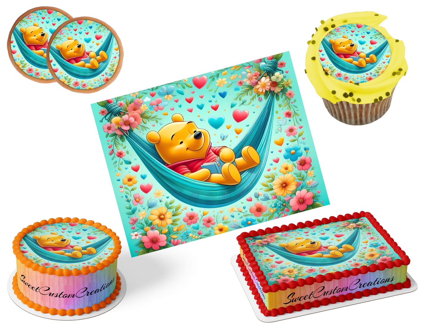 Pooh Bear Edible Image Frosting Sheet #53 (80+ sizes)