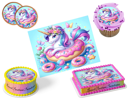 Unicorn Edible Image Frosting Sheet #53 (80+ sizes)