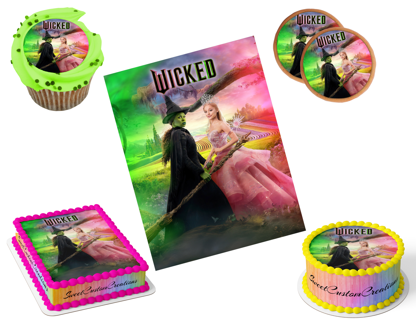 Wicked Edible Image Frosting Sheet #53 (80+ sizes)