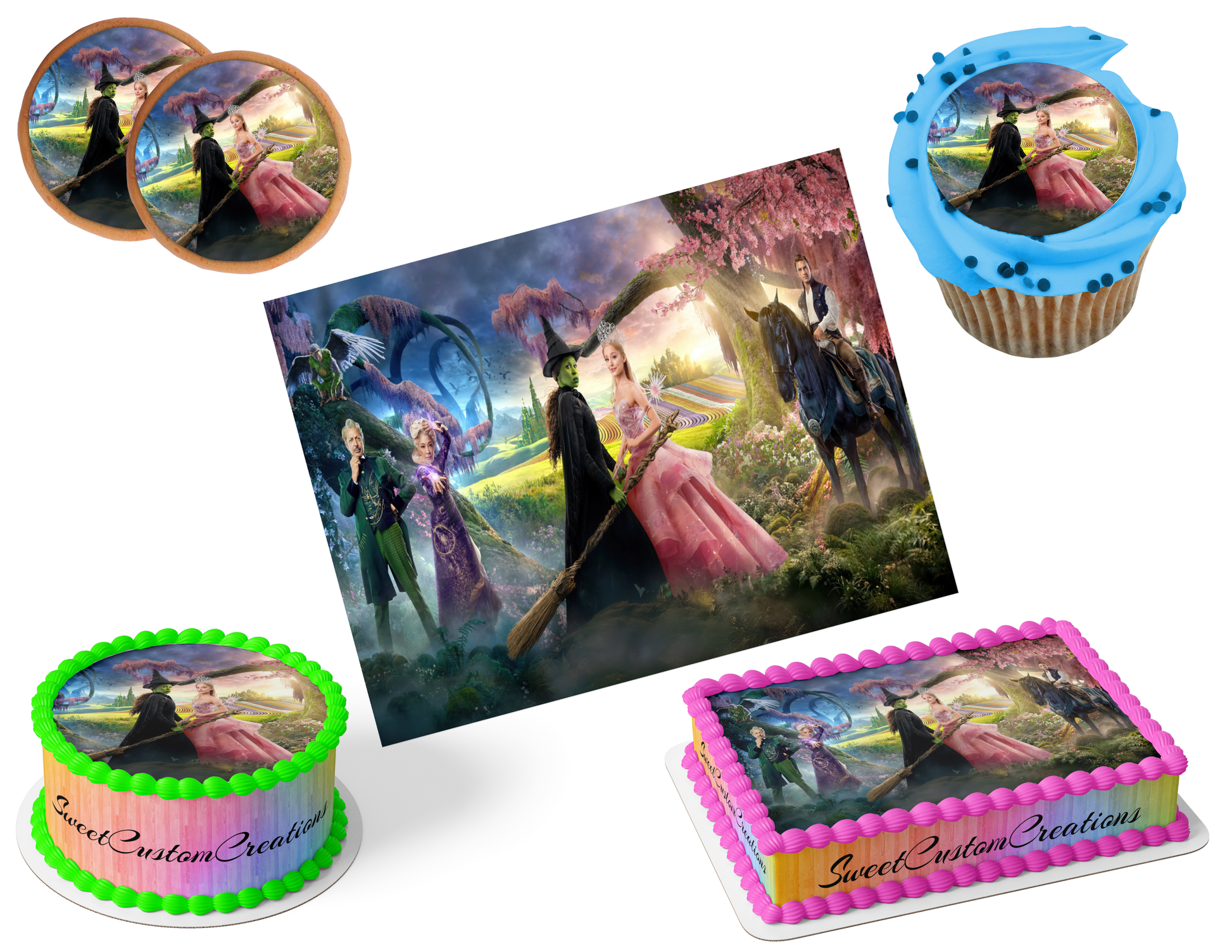 Wicked Edible Image Frosting Sheet #54 (80+ sizes)