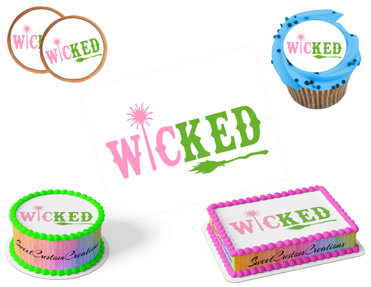 Wicked Edible Image Frosting Sheet #56 (80+ sizes)