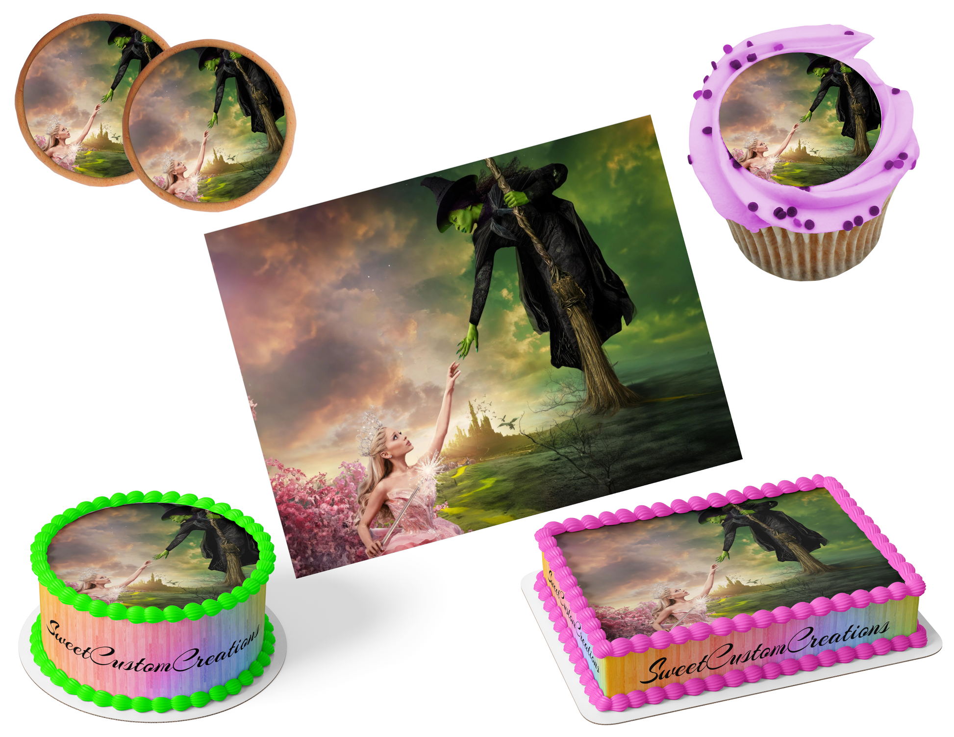 Wicked Edible Image Frosting Sheet #58 (80+ sizes)