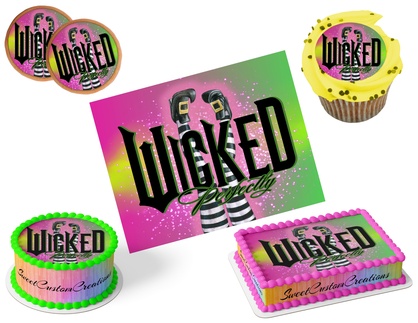 Wicked Edible Image Frosting Sheet #59 (80+ sizes)