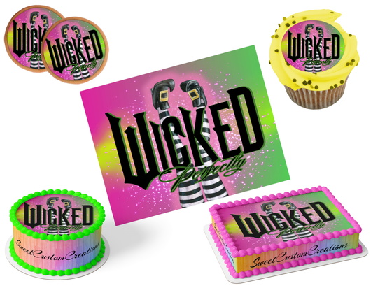 Wicked Edible Image Frosting Sheet #59 (80+ sizes)