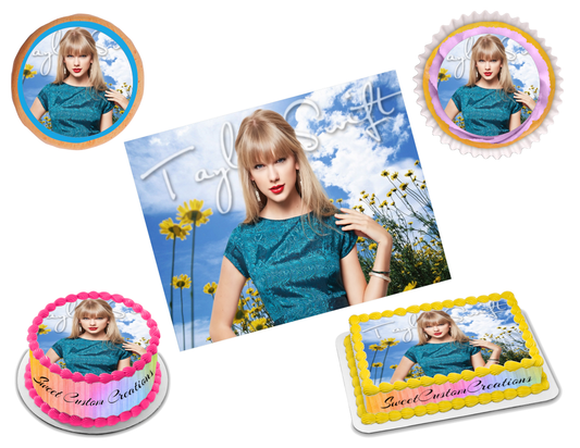 Taylor Swift Edible Image Frosting Sheet #5 (70+ sizes)