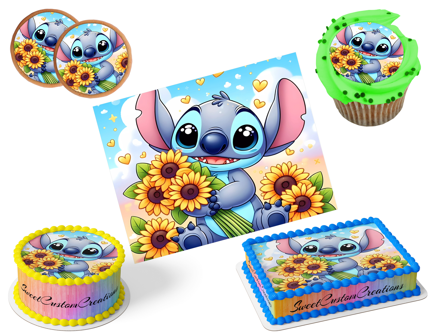 Stitch Edible Image Frosting Sheet #5 (80+ sizes)