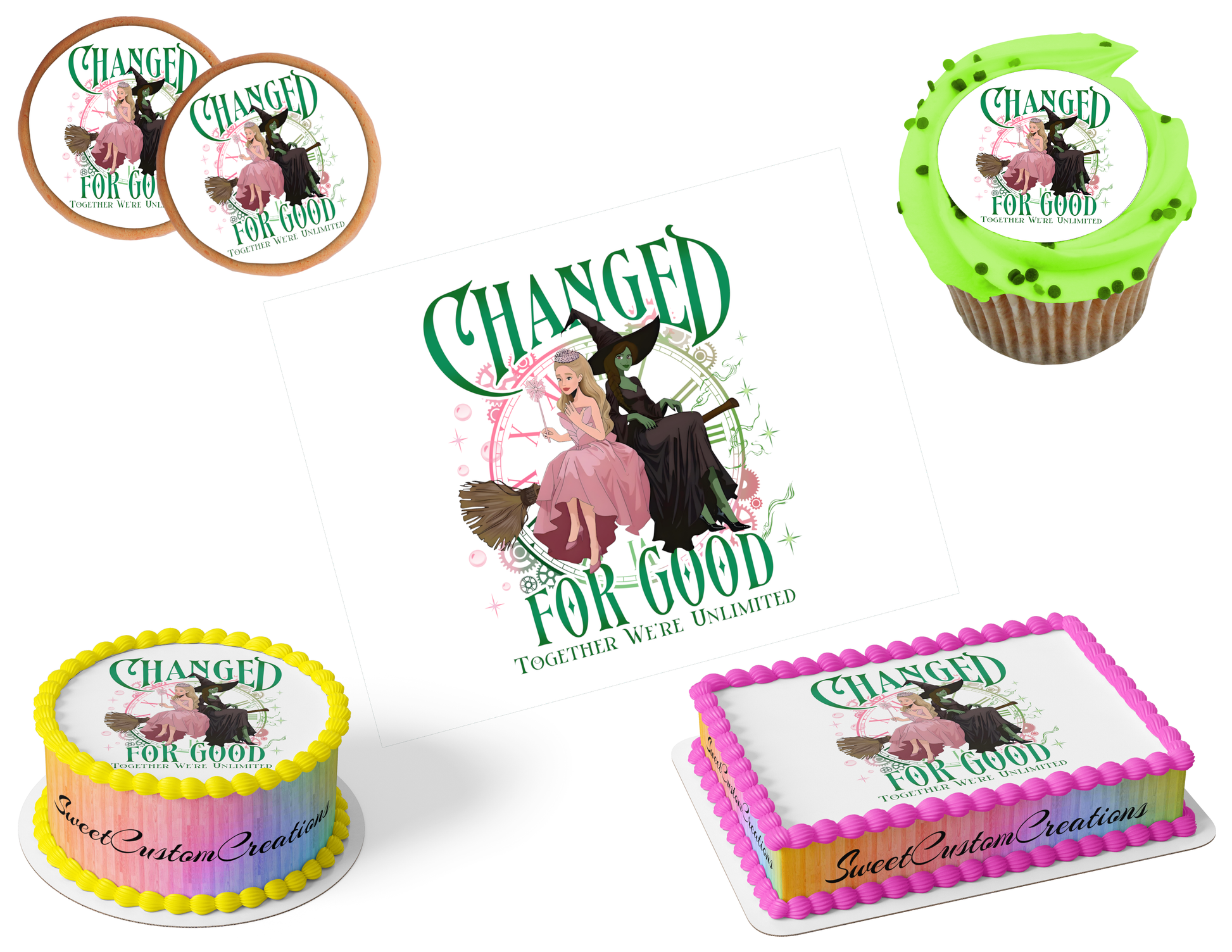 Wicked Edible Image Frosting Sheet #60 (80+ sizes)