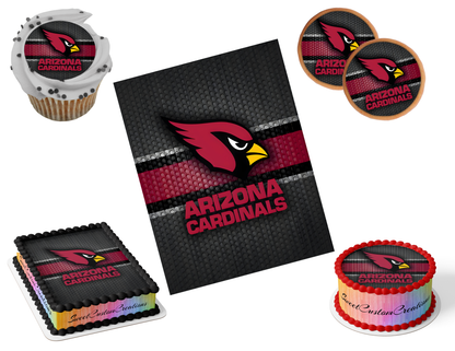 Arizona Cardinals Edible Image Frosting Sheet #66 (80+ sizes)