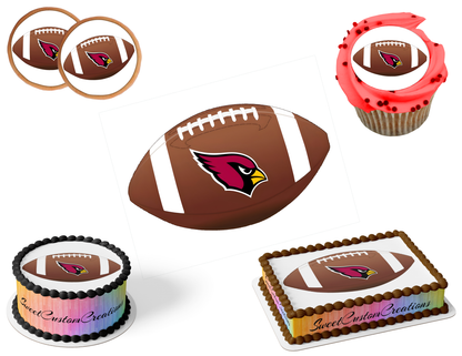 Arizona Cardinals Edible Image Frosting Sheet #67 (80+ sizes)