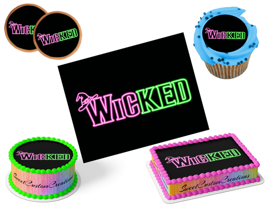 Wicked Edible Image Frosting Sheet #67 (80+ sizes)