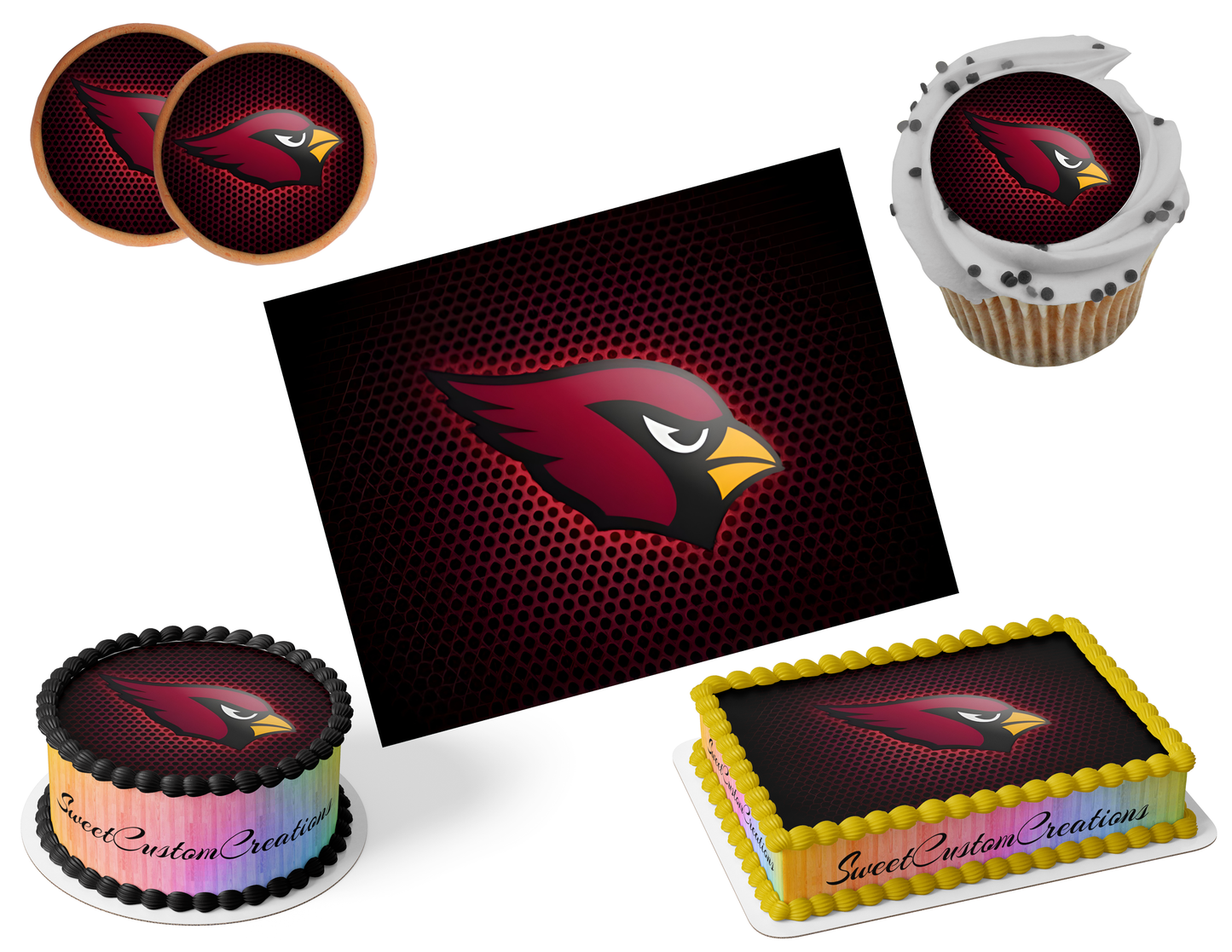 Arizona Cardinals Edible Image Frosting Sheet #68 (80+ sizes)