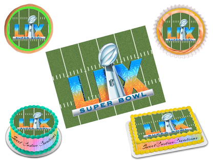 Super Bowl 59 LIX 2025 Edible Image Frosting Sheet #6 (80+ sizes)