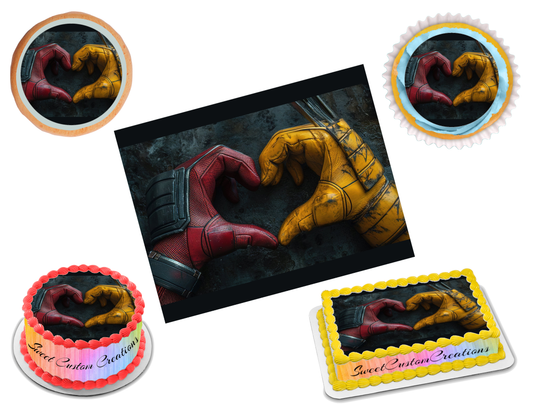 Deadpool and Wolverine Edible Image Frosting Sheet #6 (80+ sizes)