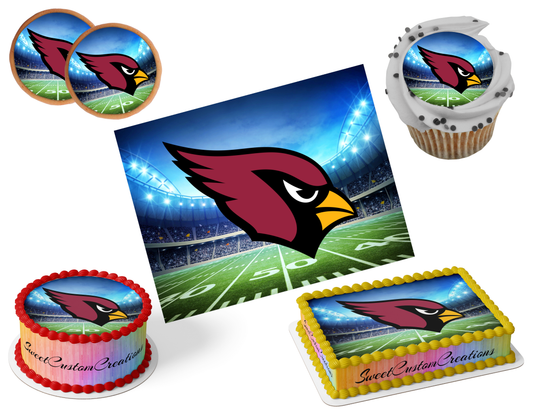 Arizona Cardinals Edible Image Frosting Sheet #74 (80+ sizes)