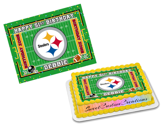 Pittsburgh Steelers Edible Image Frosting Sheet #75 (70+ sizes)