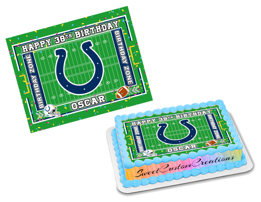 Indianapolis Colts Edible Image Frosting Sheet #75 (70+ sizes)