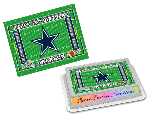 Dallas Cowboys Edible Image Frosting Sheet #75 (70+ sizes)