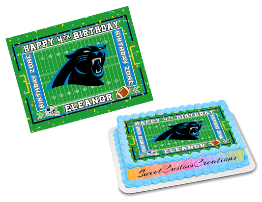 Carolina Panthers Edible Image Frosting Sheet #75 (70+ sizes)