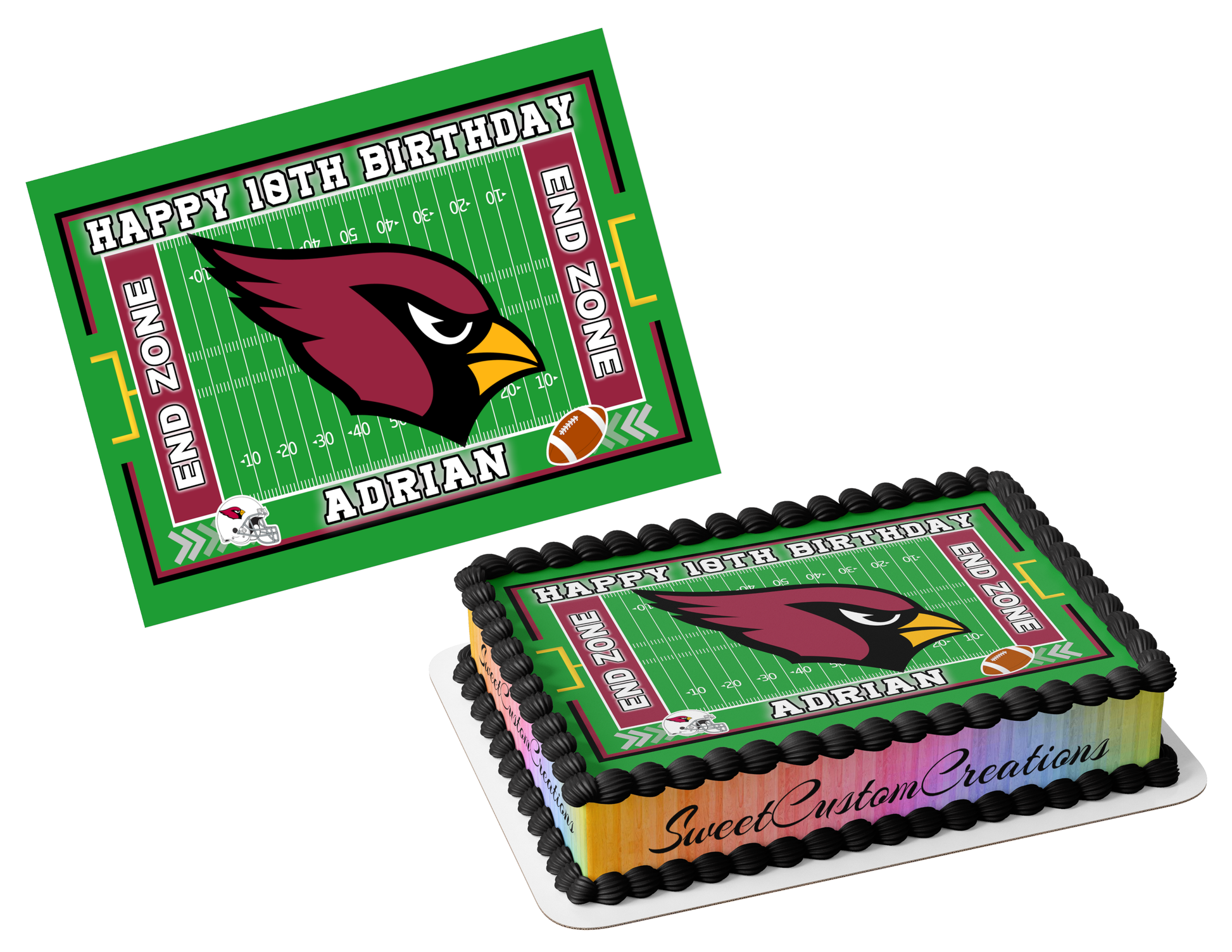 Arizona Cardinals Edible Image Frosting Sheet #76 (80+ sizes)