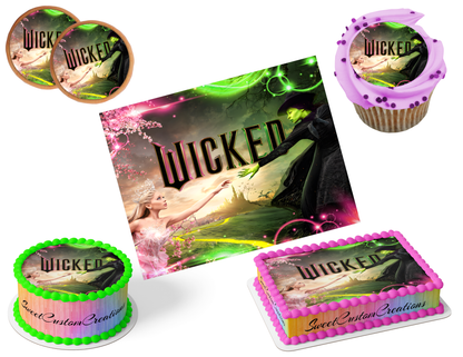 Wicked Edible Image Frosting Sheet #76 (80+ sizes)