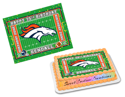 Denver Broncos Edible Image Frosting Sheet #79 (70+ sizes)