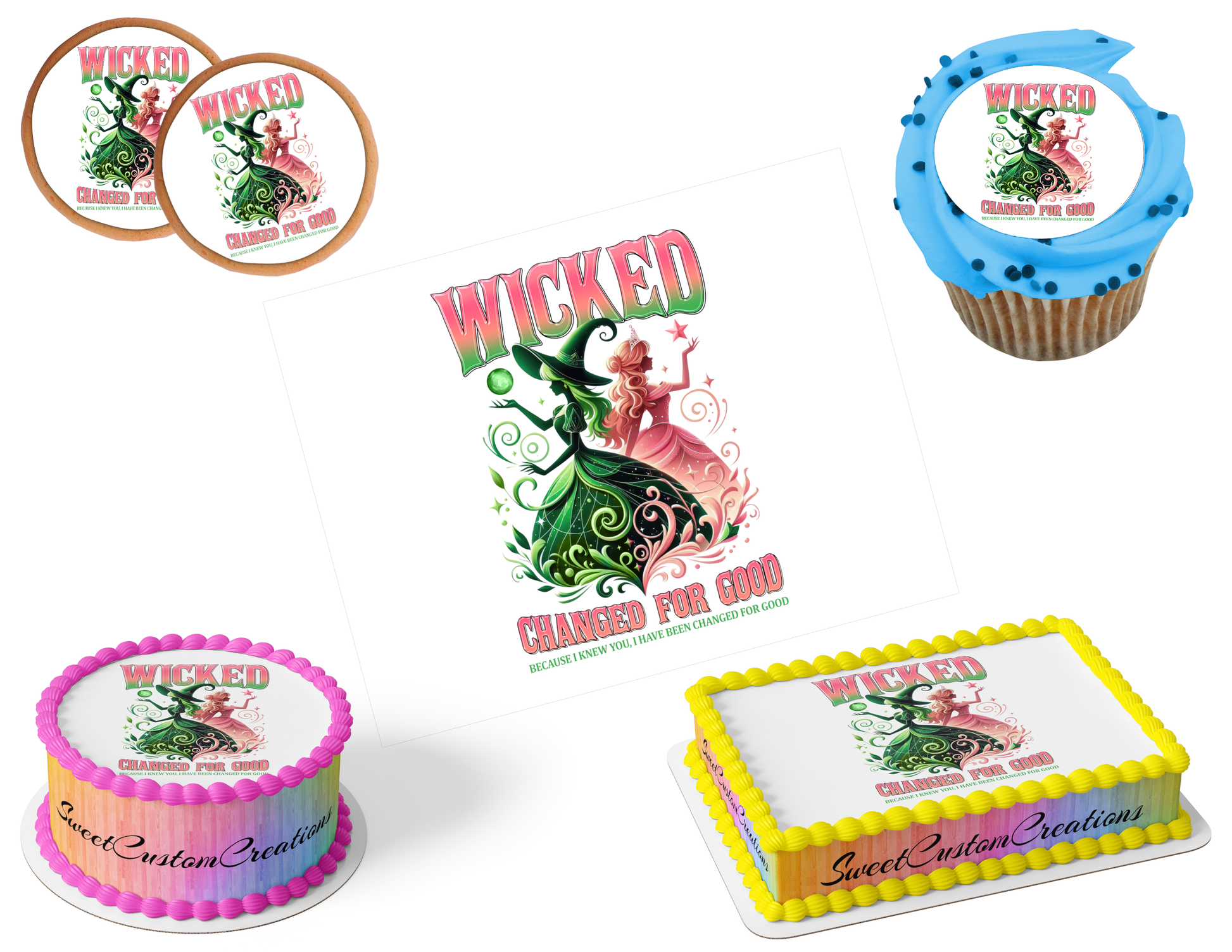 Wicked Edible Image Frosting Sheet #79 (80+ sizes)