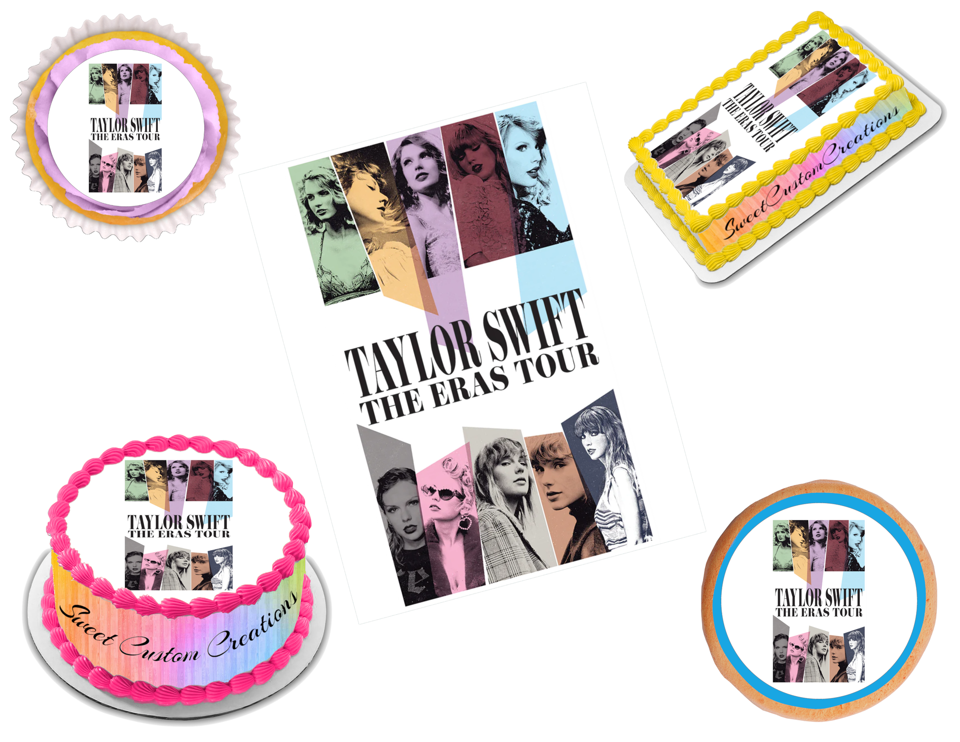 Taylor Swift Edible Image Frosting Sheet #7 (70+ sizes)