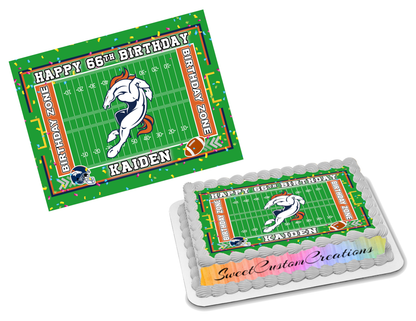 Denver Broncos Edible Image Frosting Sheet #80 (70+ sizes)