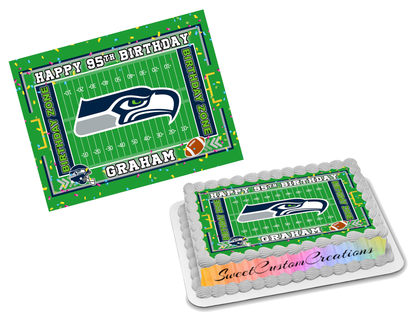 Seattle Seahawks Edible Image Frosting Sheet #80 (70+ sizes)