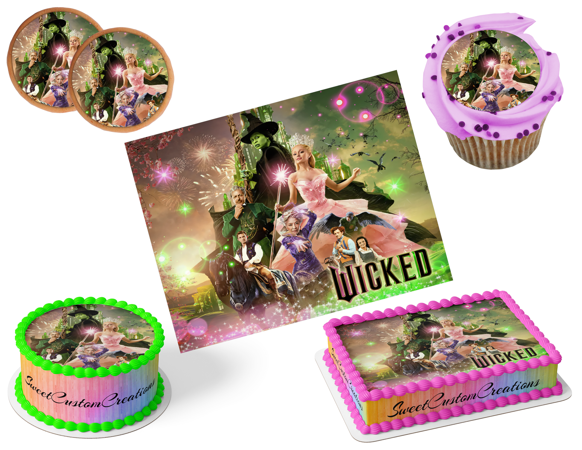 Wicked Edible Image Frosting Sheet #83 (80+ sizes)