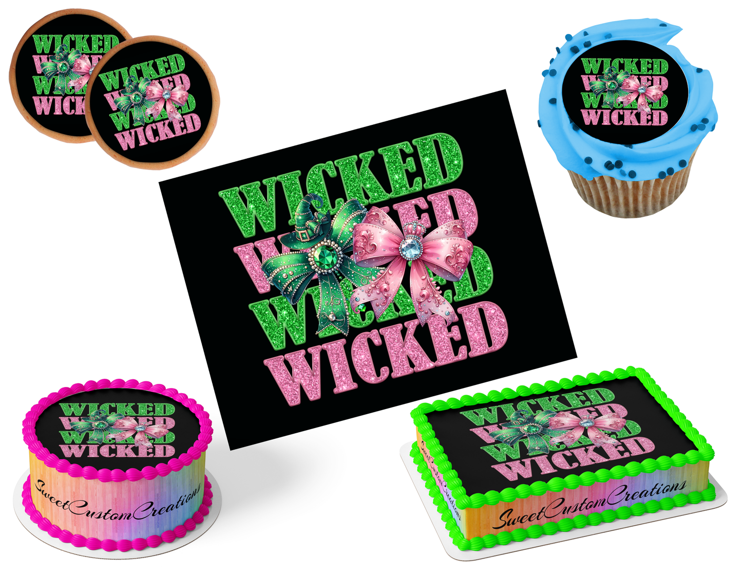 Wicked Edible Image Frosting Sheet #84 (80+ sizes)