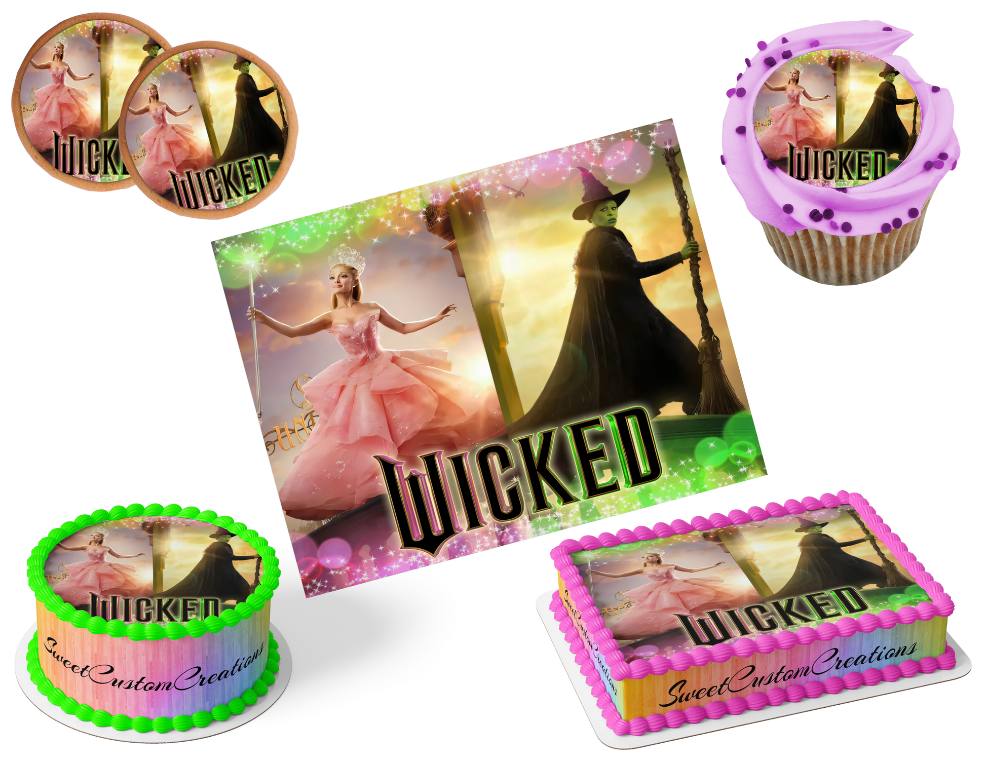 Wicked Edible Image Frosting Sheet #88 (80+ sizes)