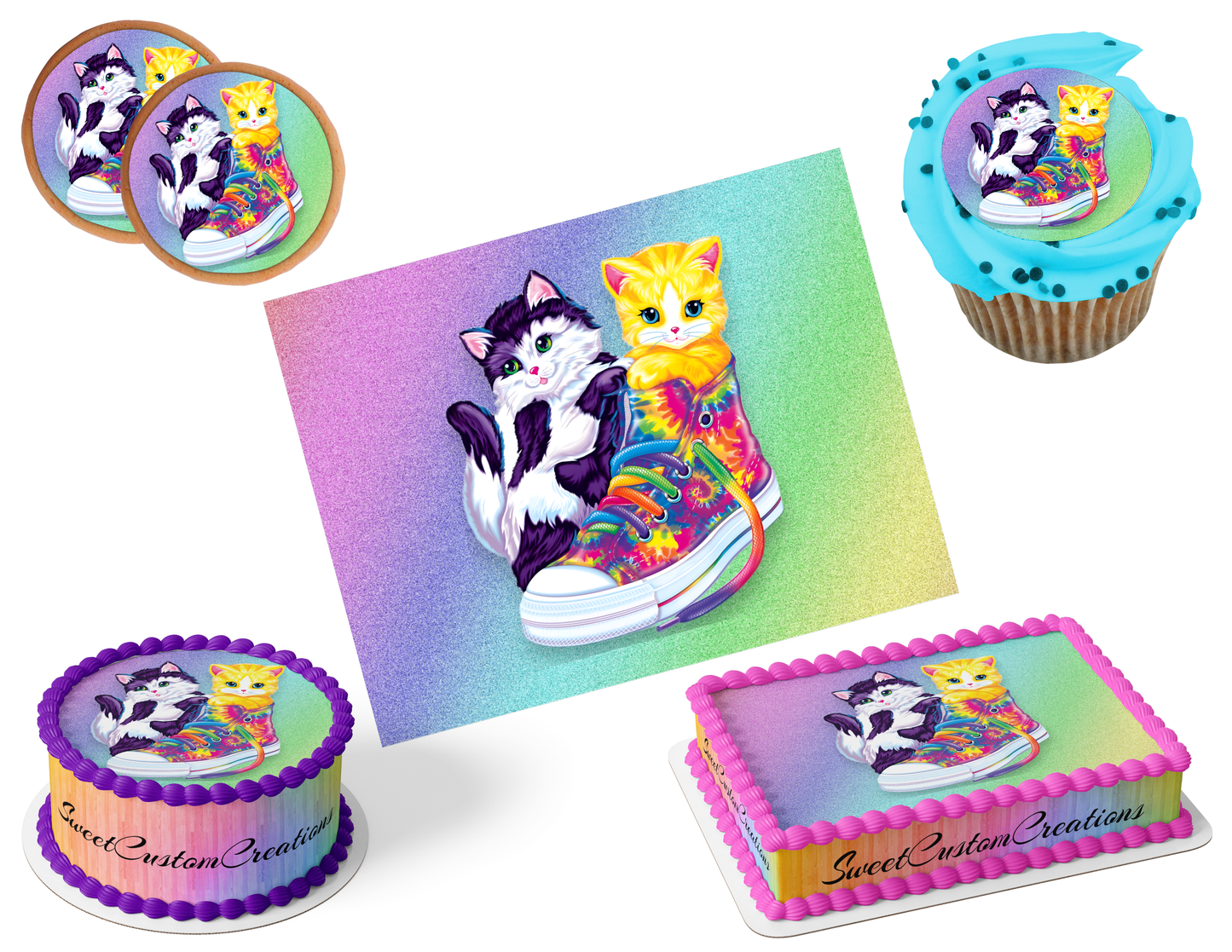 Cat Edible Image Frosting Sheet #8 (80+ sizes)