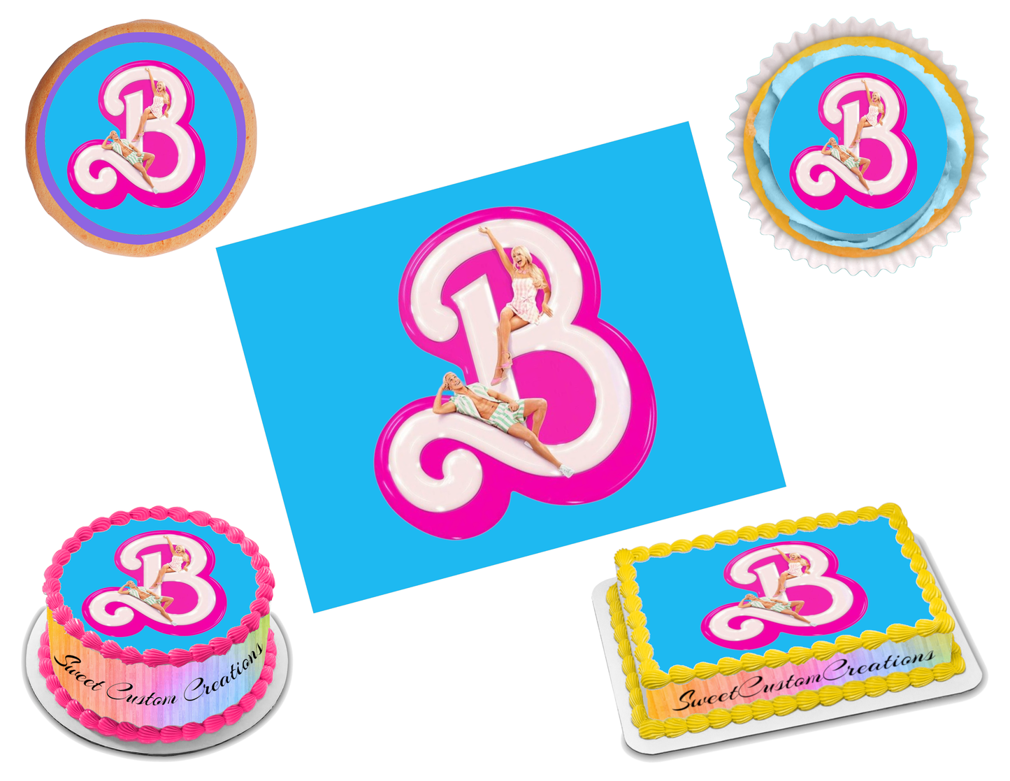 Barbie Movie Edible Image Frosting Sheet #8 Topper (70+ sizes)