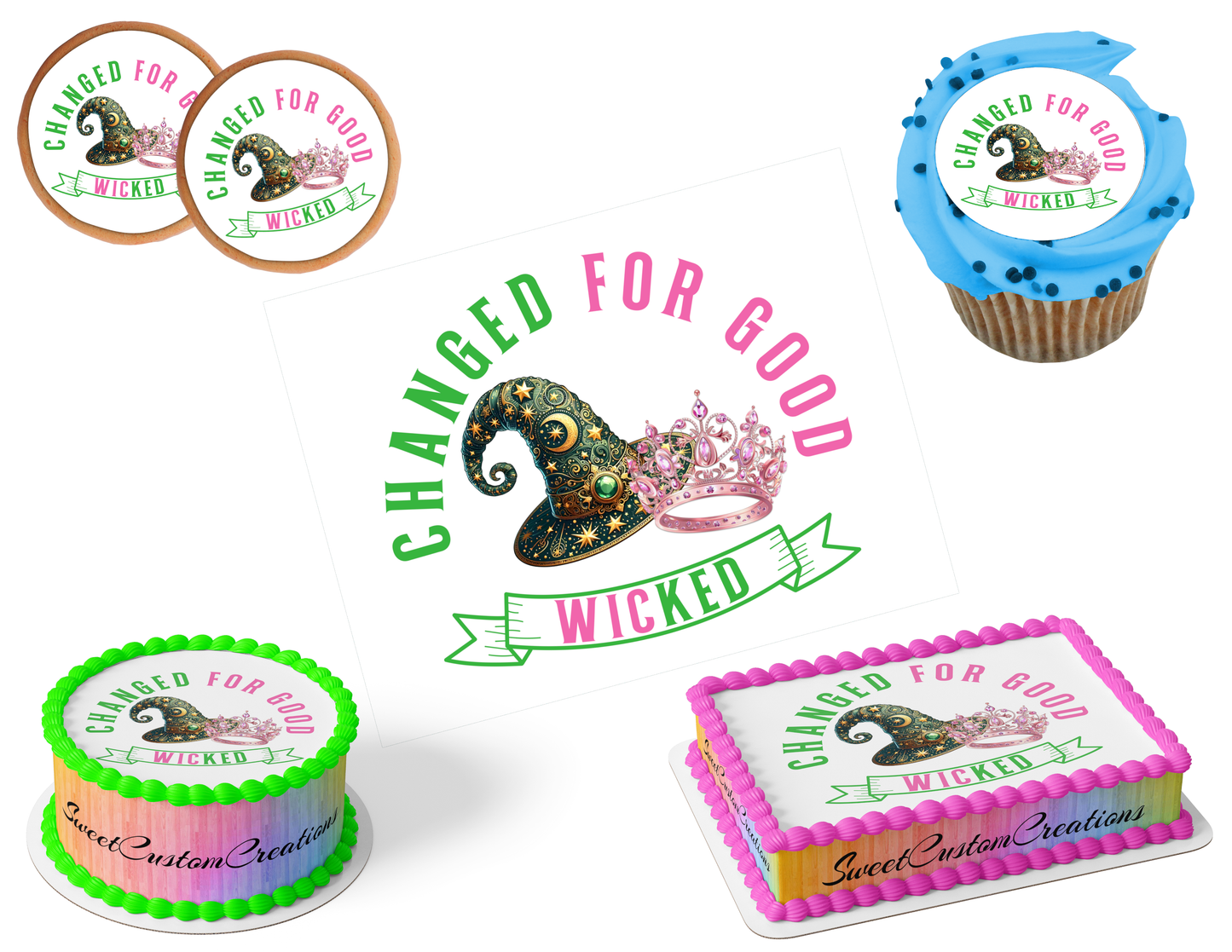 Wicked Edible Image Frosting Sheet #92 (80+ sizes)