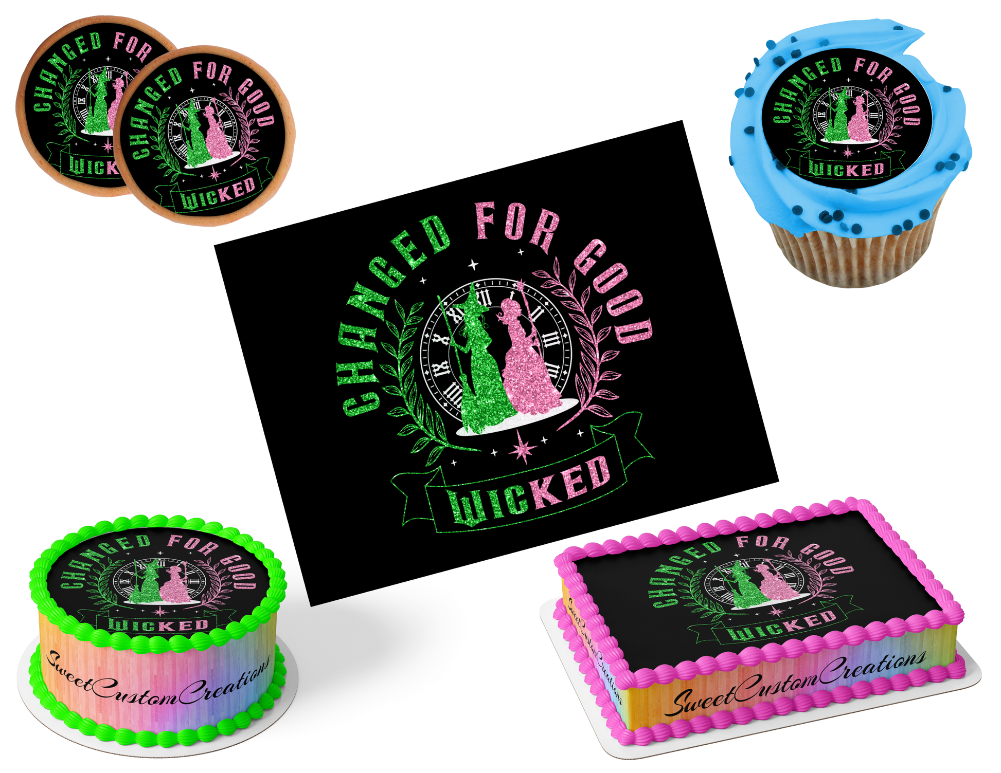 Wicked Edible Image Frosting Sheet #98 (80+ sizes)