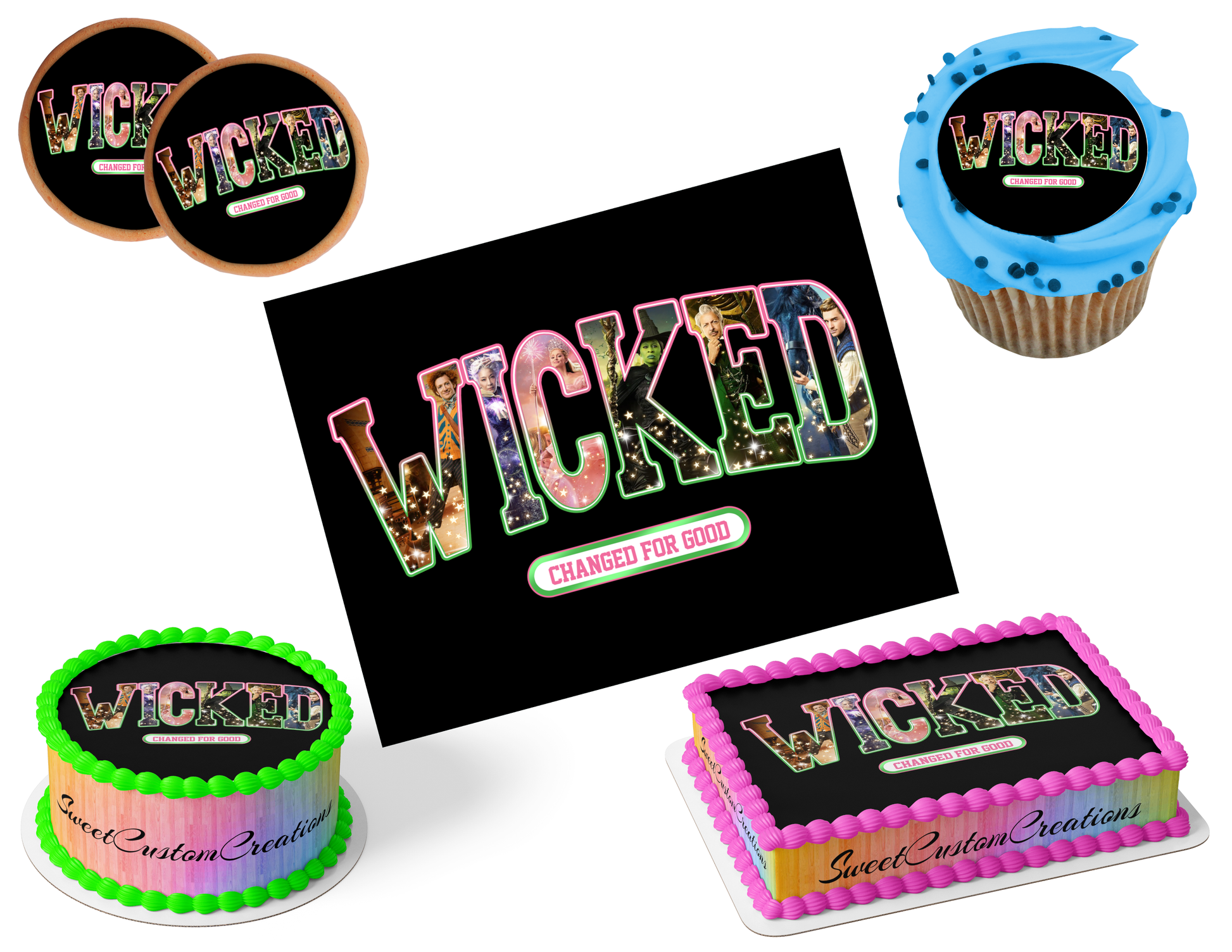 Wicked Edible Image Frosting Sheet #99 (80+ sizes)