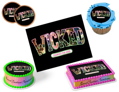 Wicked Edible Image Frosting Sheet #99 (80+ sizes)