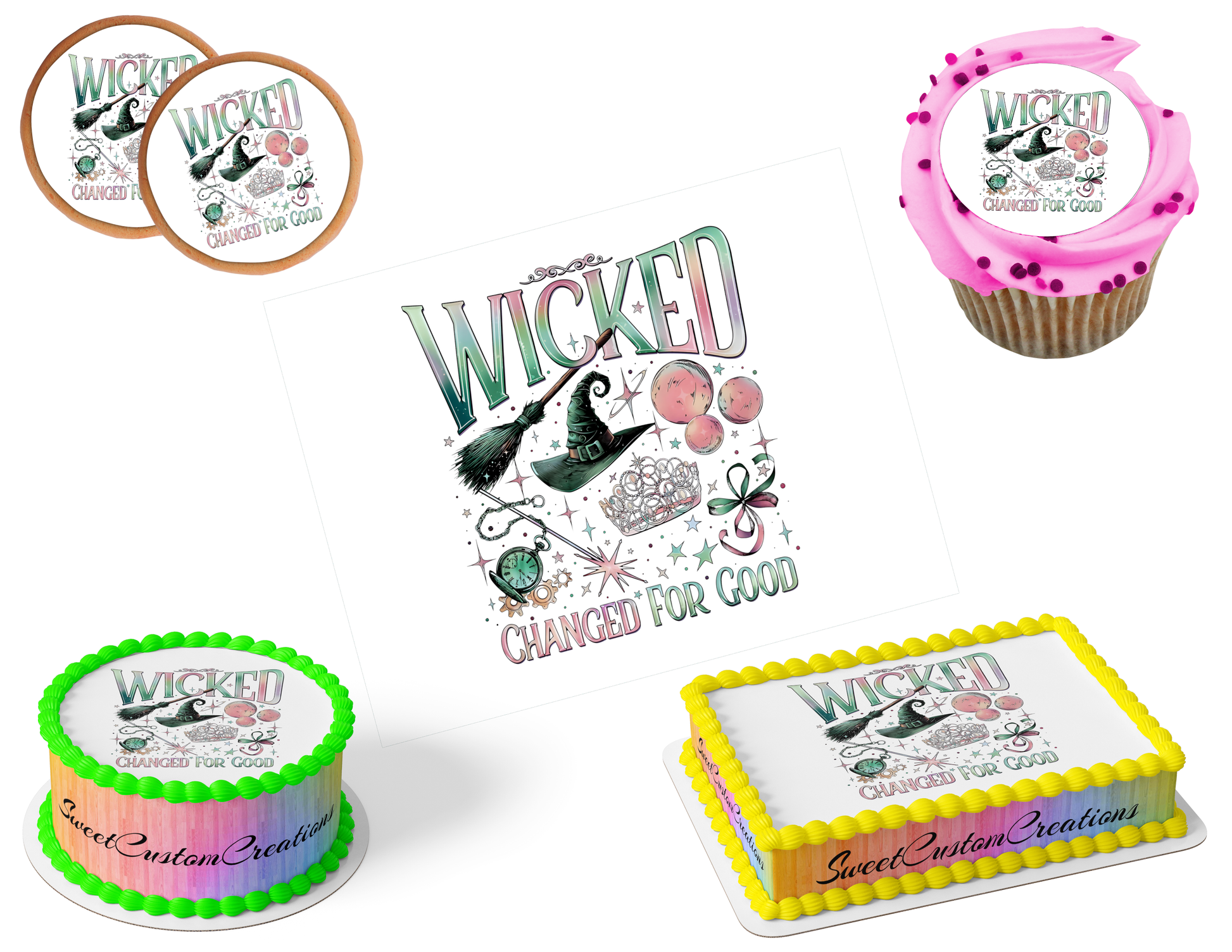 Wicked Edible Image Frosting Sheet #8 (80+ sizes)