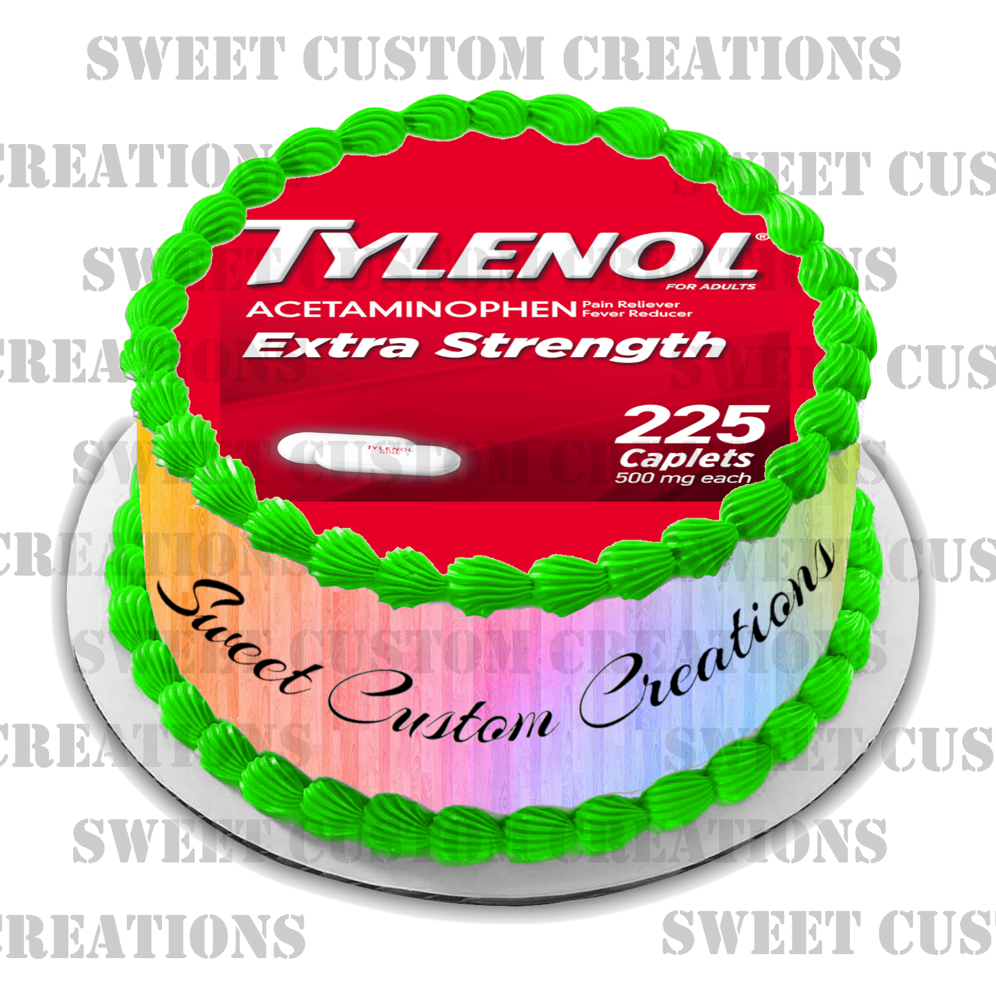 Tylenol Edible Image Frosting Sheet #1 (70+ sizes)