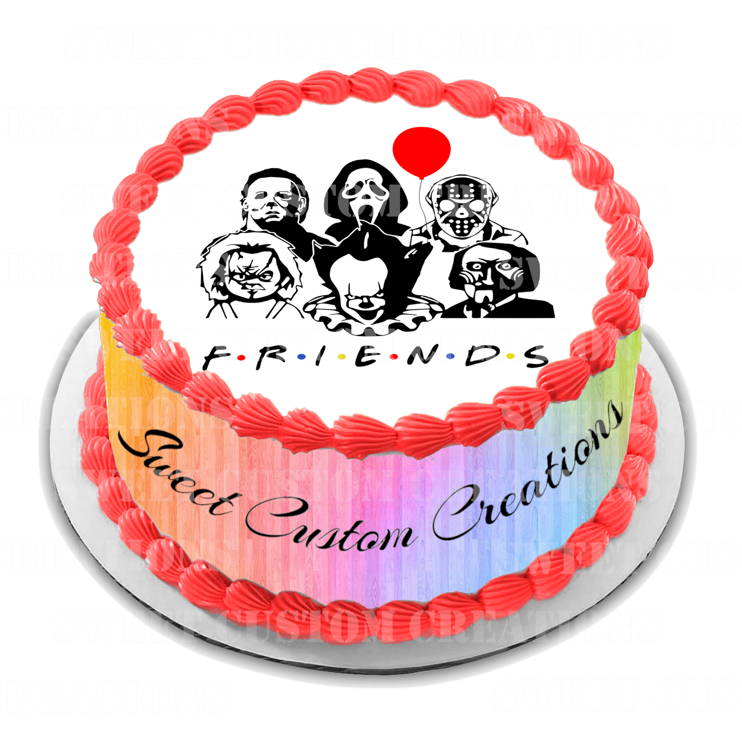 Horror Movie Friends Edible Image Frosting Sheet #1 (70+ sizes)