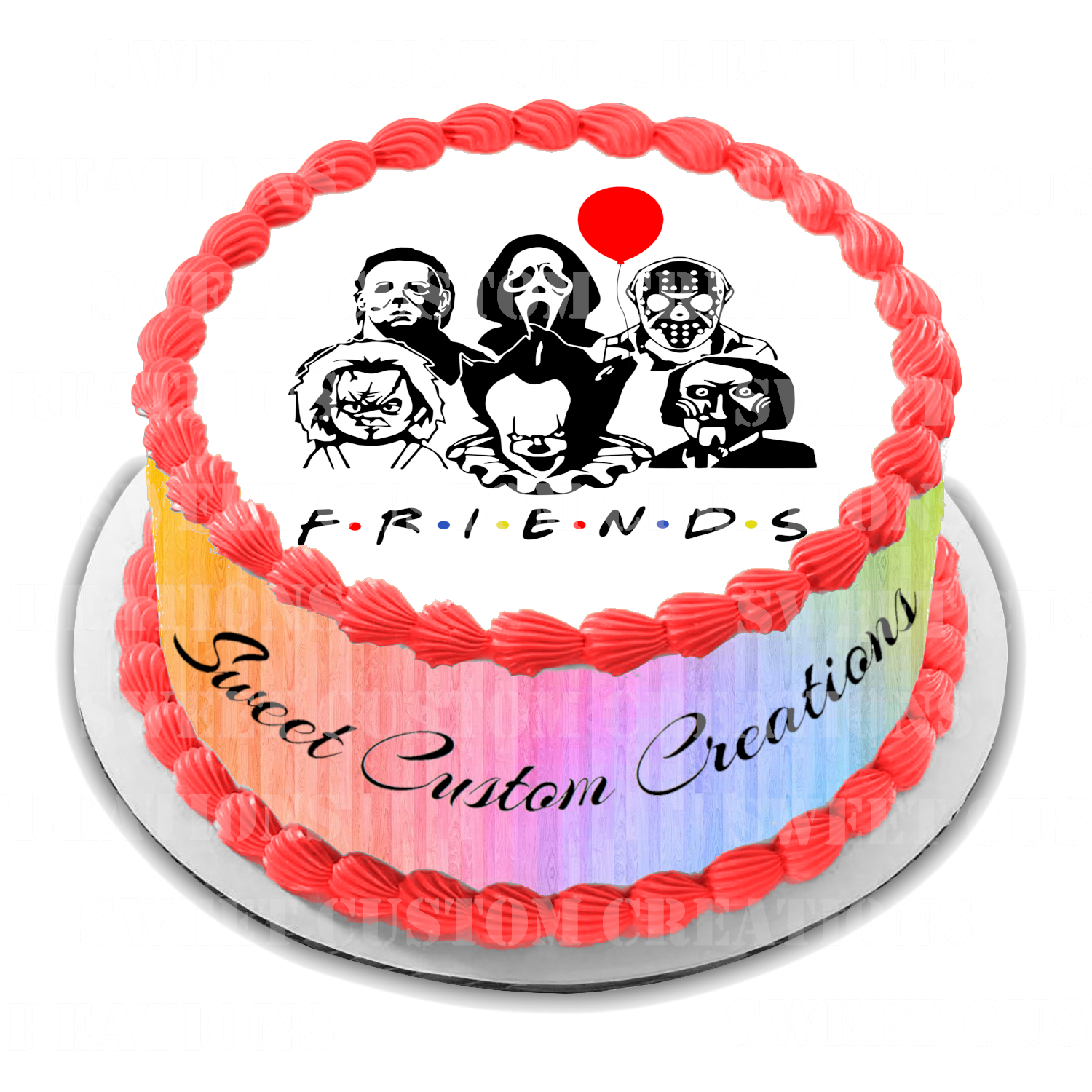 Horror Movie Friends Edible Image Frosting Sheet #1 (70+ sizes)