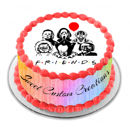 Horror Movie Friends Edible Image Frosting Sheet #1 (70+ sizes)