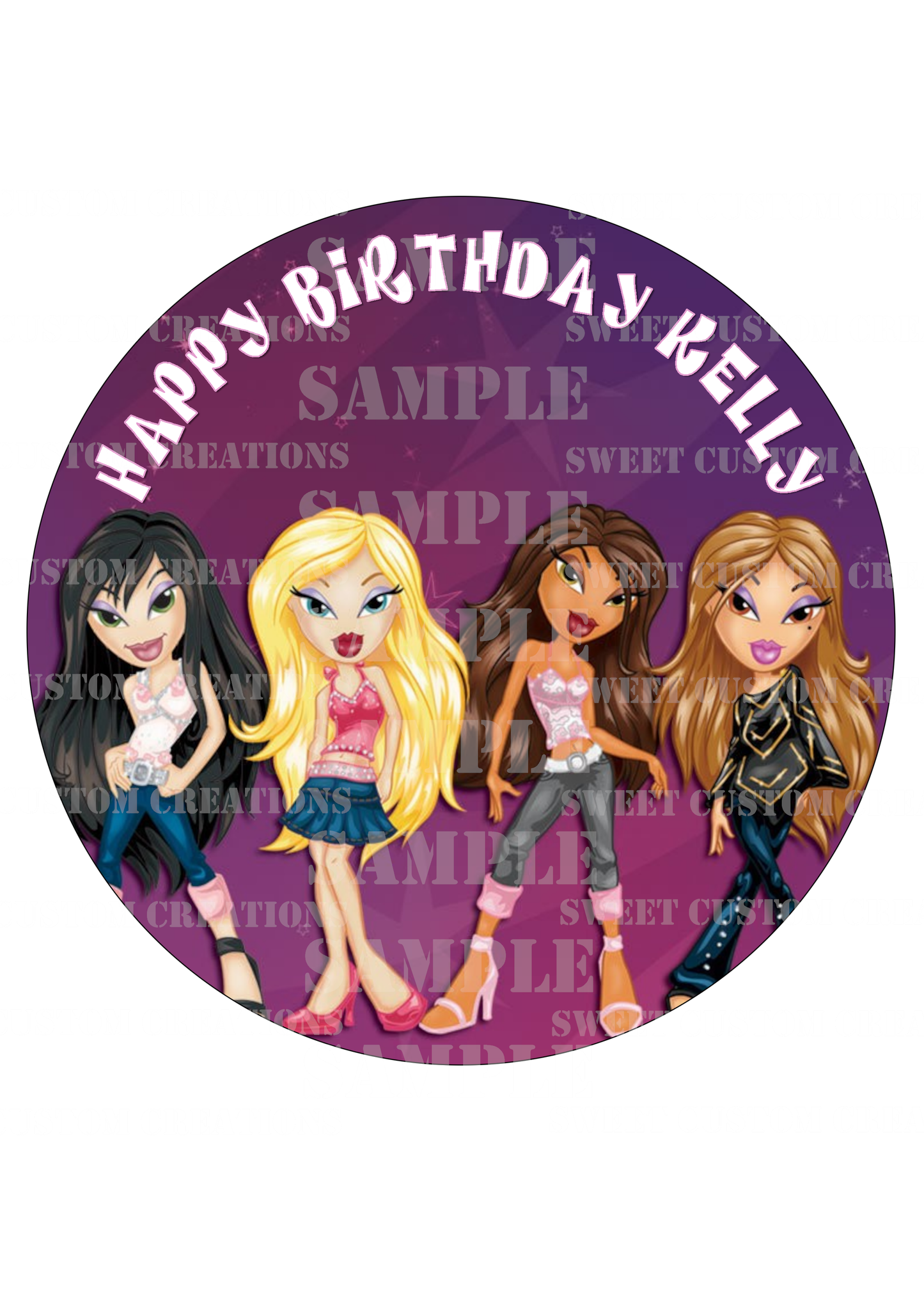 Bratz Edible Image Frosting Sheet #1 Topper (70+ sizes)