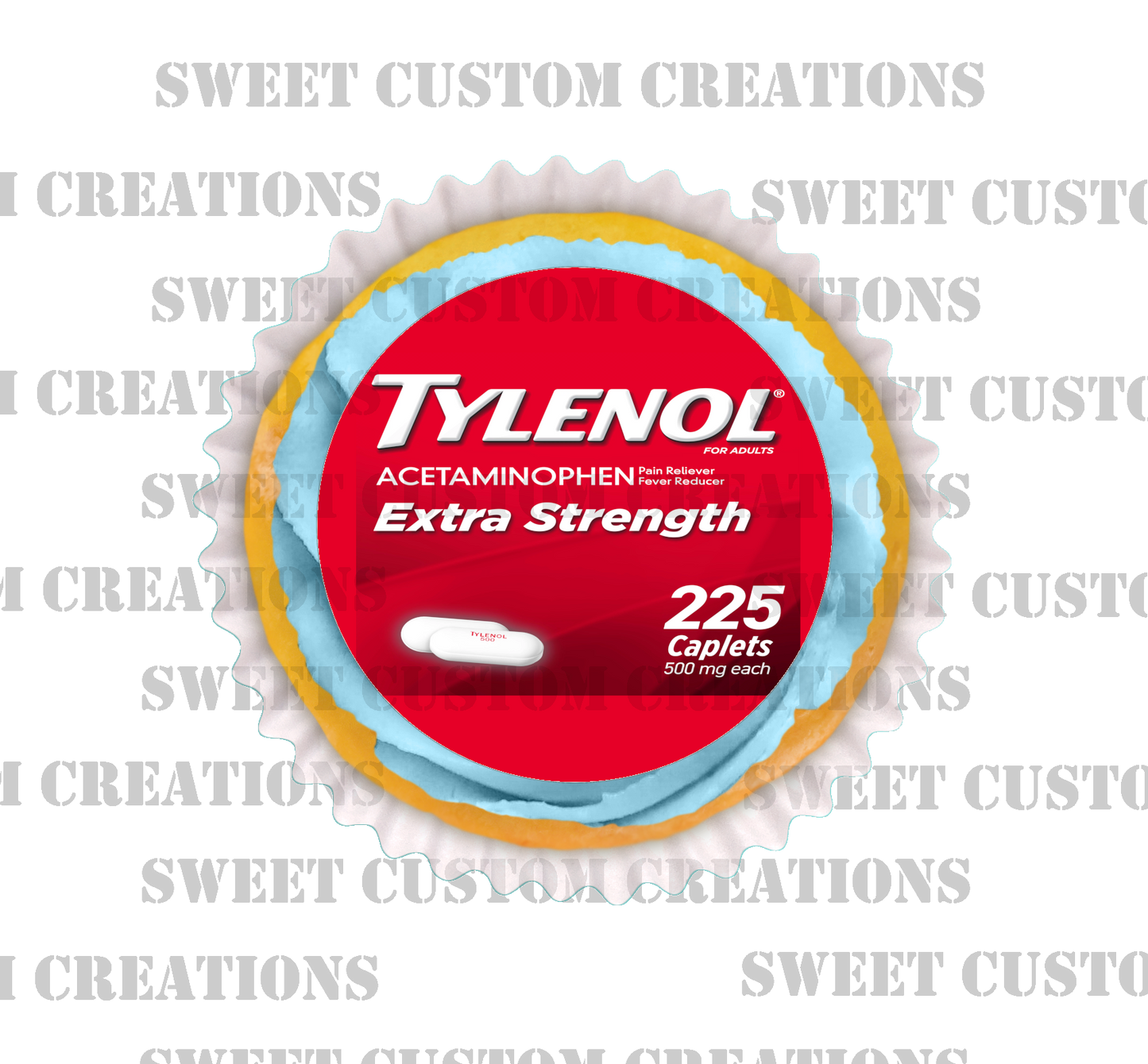 Tylenol Edible Image Frosting Sheet #1 (70+ sizes)