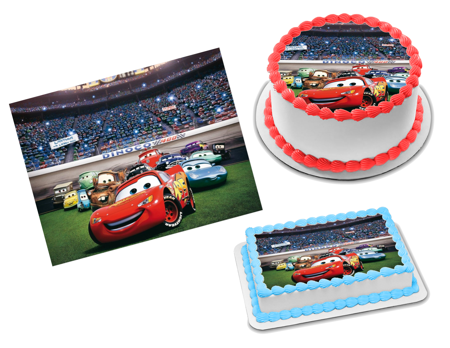 Cars Edible Image Frosting Sheet #1 Topper (70+ sizes)